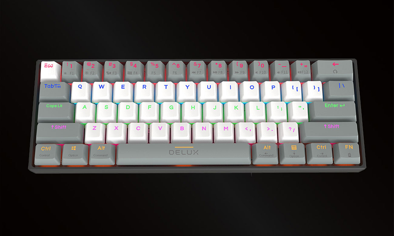 Delux KM33 BT RGB widok z góry