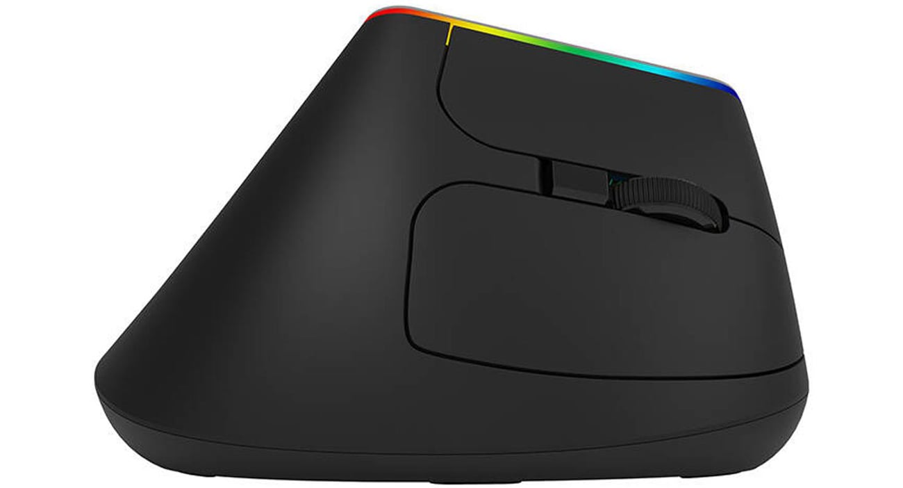 Mysz pionowa Delux M618C 2.4G 1600DPI RGB przyciski