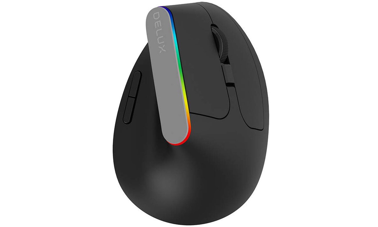 Mysz pionowa Delux M618C 2.4G 1600DPI RGB