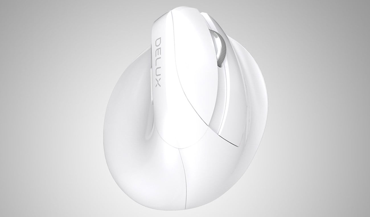 Mysz pionowa Delux M618Mini biała