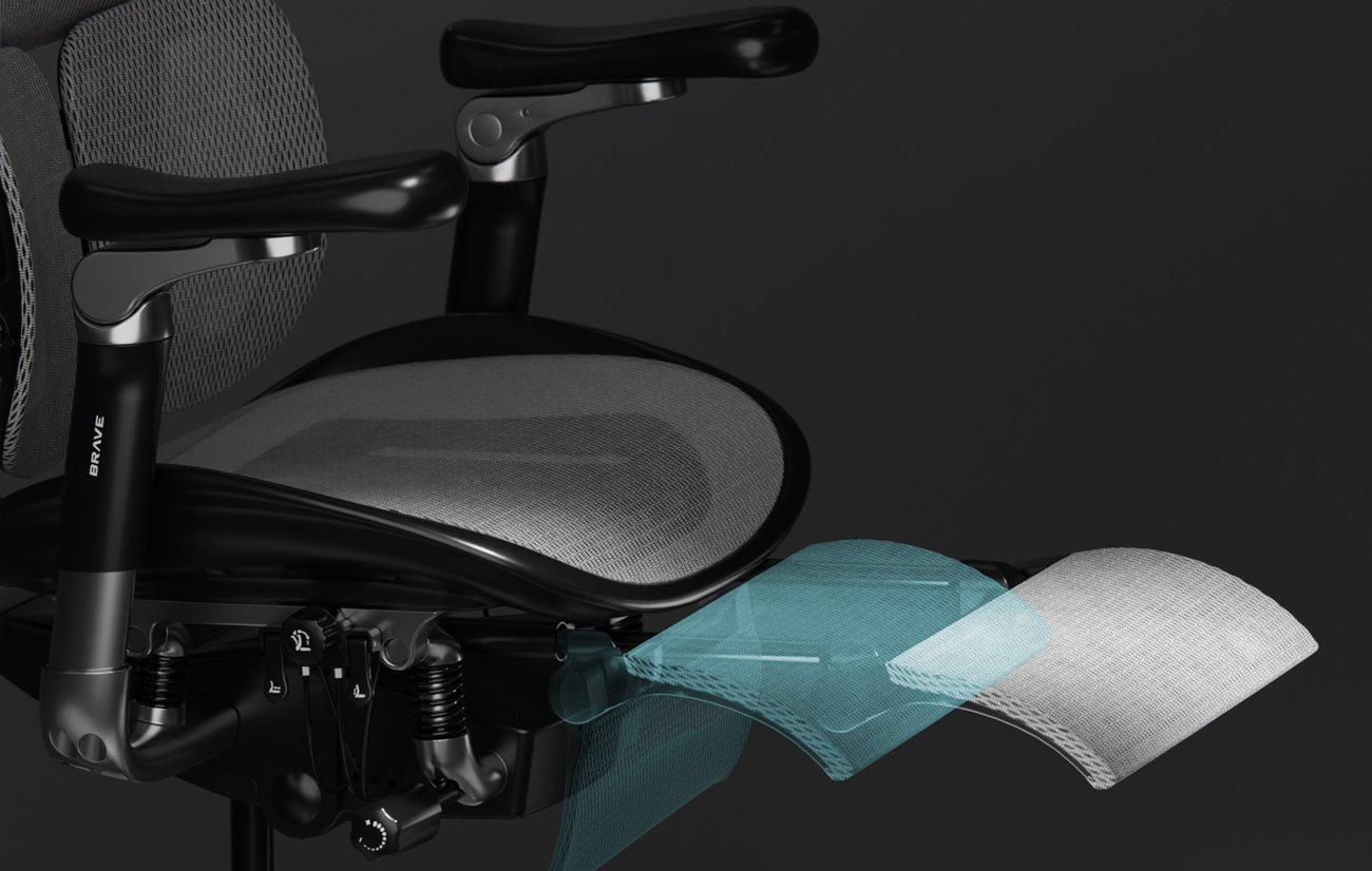 Fotel biurowy Diablo Chairs Brave V-Kinetic Czarny - Komfort na najwyższym poziomie