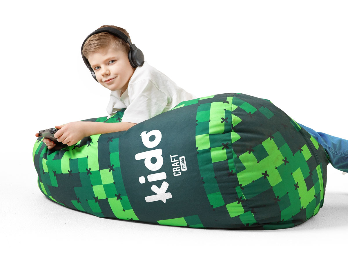 Pufa dla dzieci Kido by Diablo Craft Edition - Grafika lifestyle