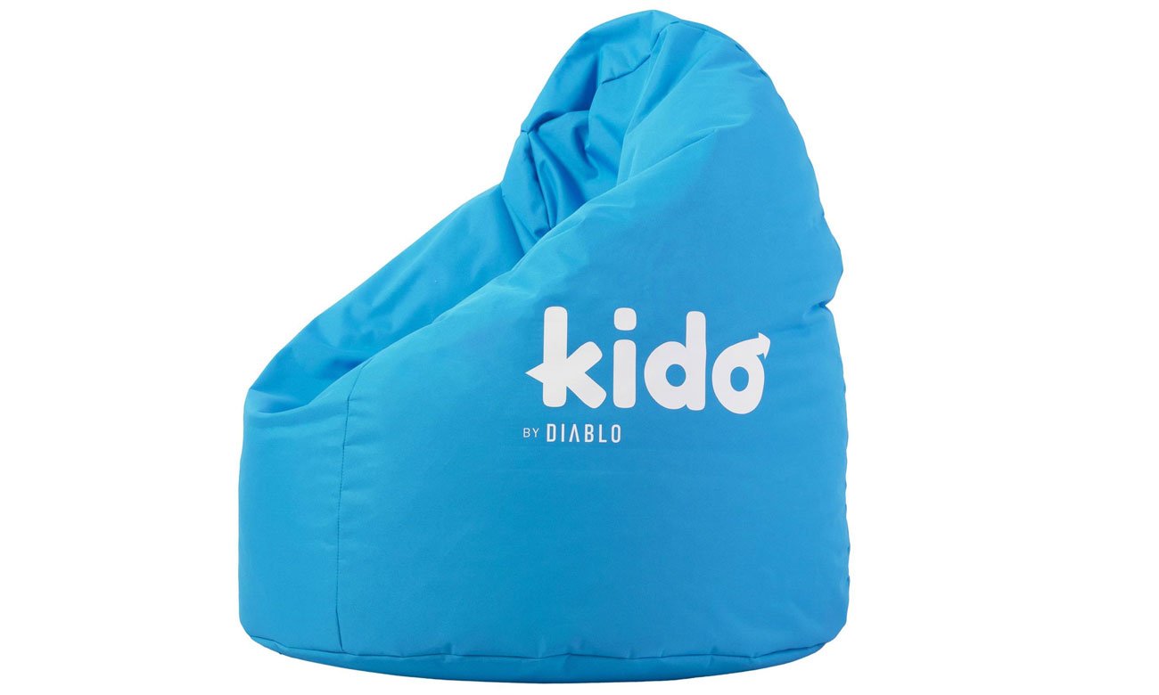 Pufa dla dziecka Diablo Chairs Kido Niebieska - Widok ogólny