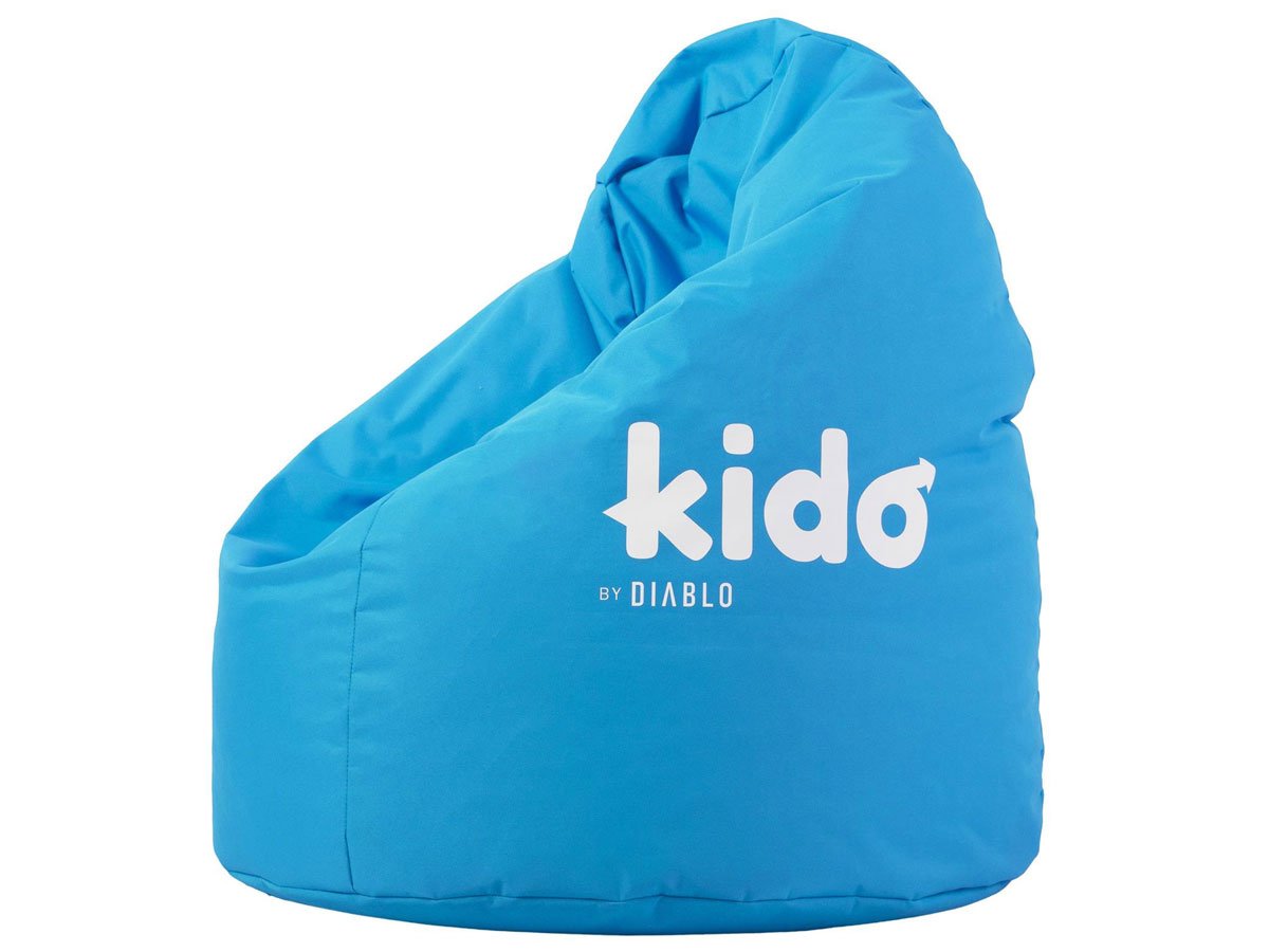Pufa dla dziecka Diablo Chairs Kido Niebieska - Widok ogólny