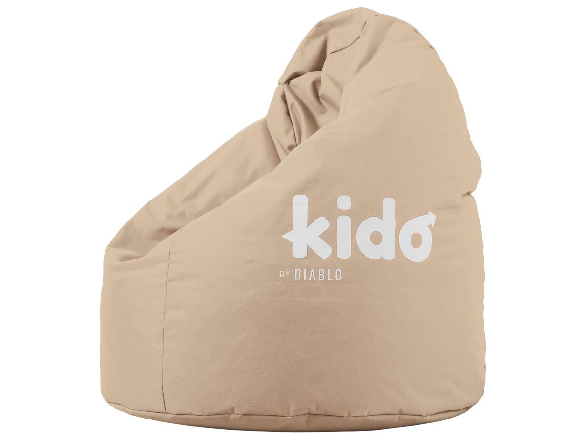 Pufa dla dziecka worek sako Diablo Chairs Kido Beżowa - Widok ogólny