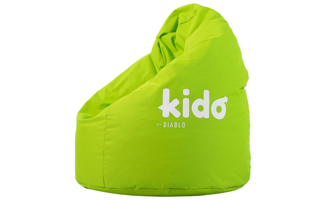 Pufa dla dziecka Diablo Chairs Kido Zielona - Widok ogólny