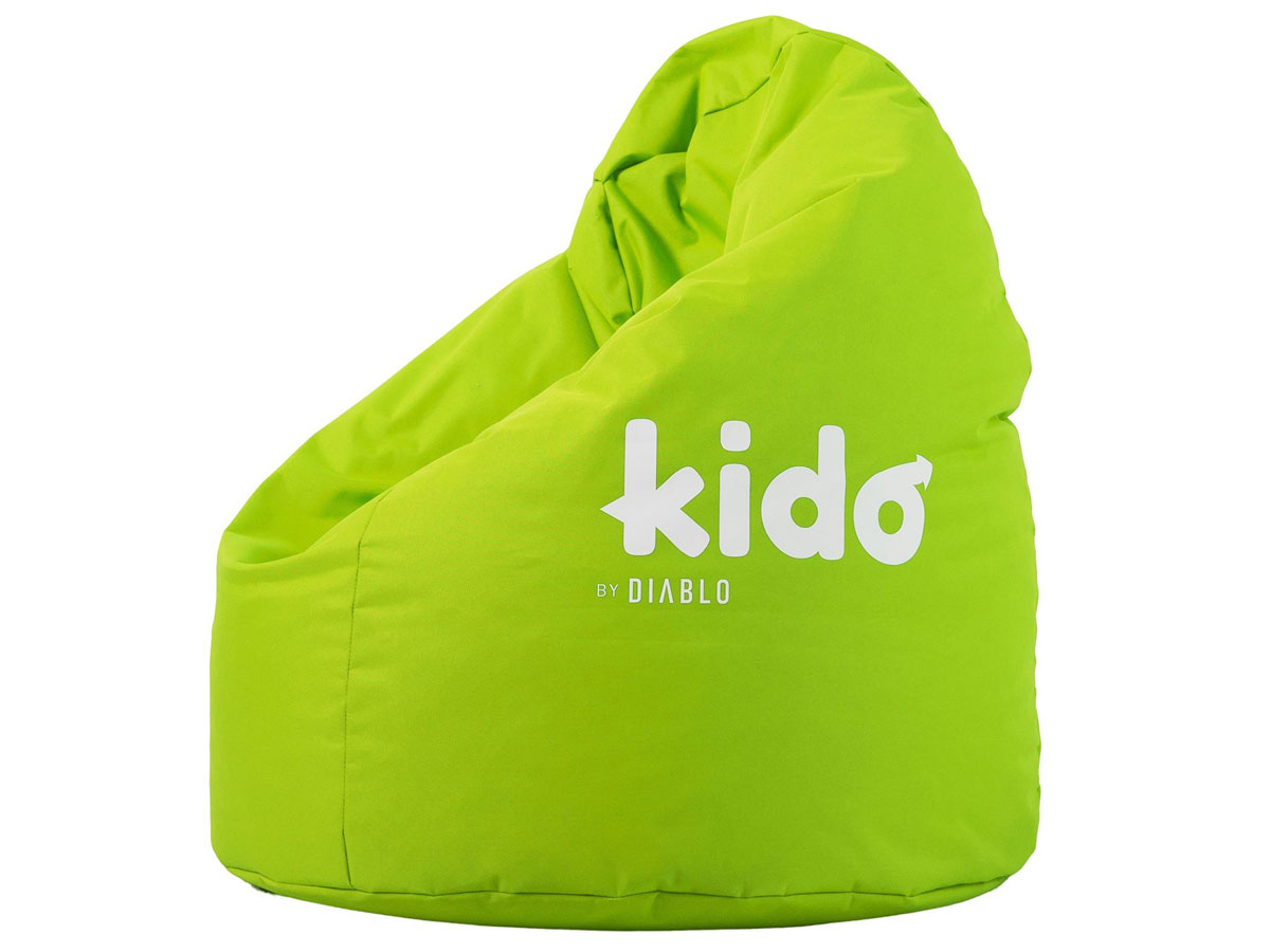 Pufa dla dziecka Diablo Chairs Kido Zielona - Widok ogólny