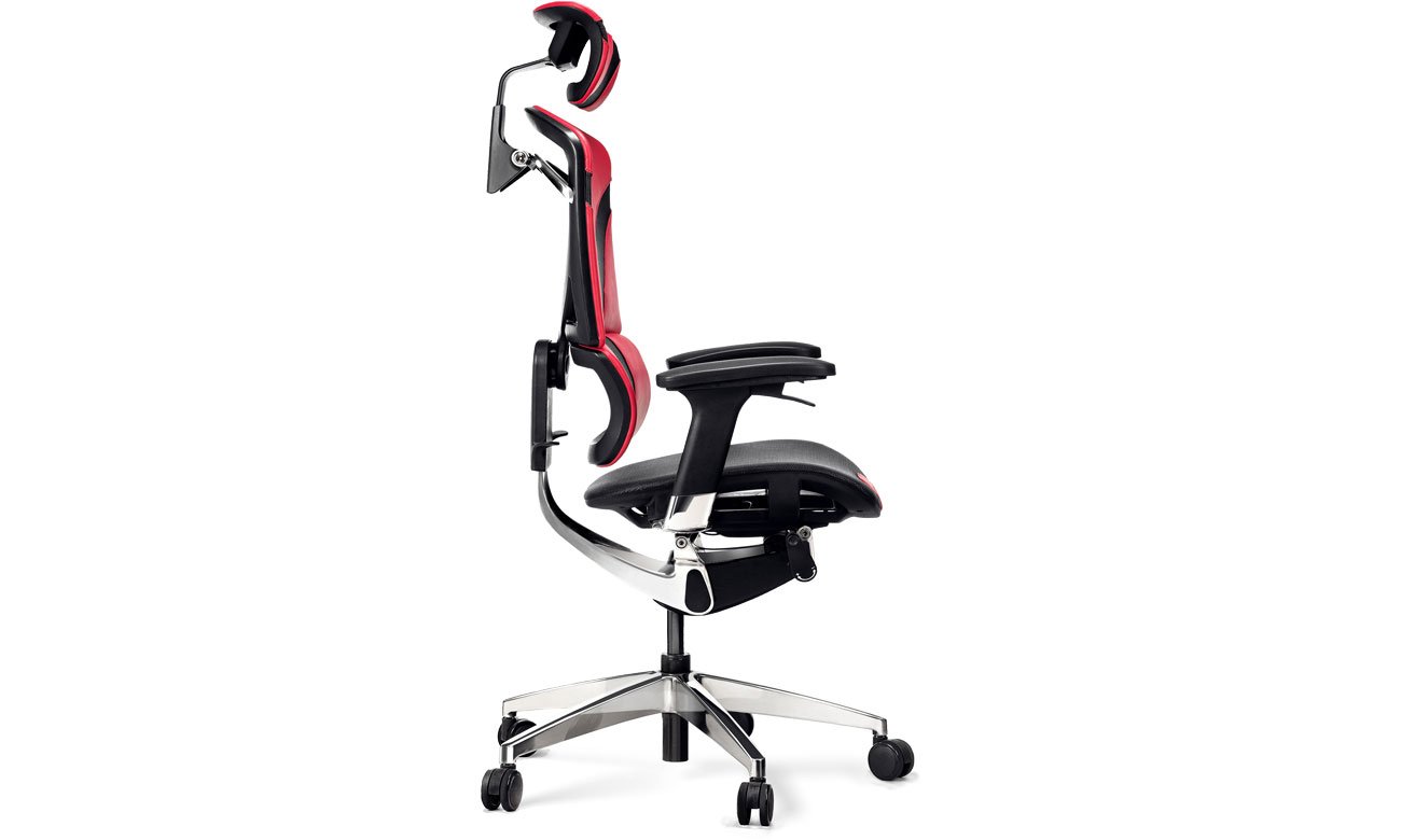 Diablo Chairs V-DYNAMIC karmazynowy widok z boku