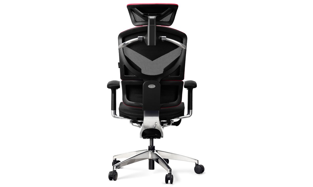 Diablo Chairs V-DYNAMIC karmazynowy widok z tyłu