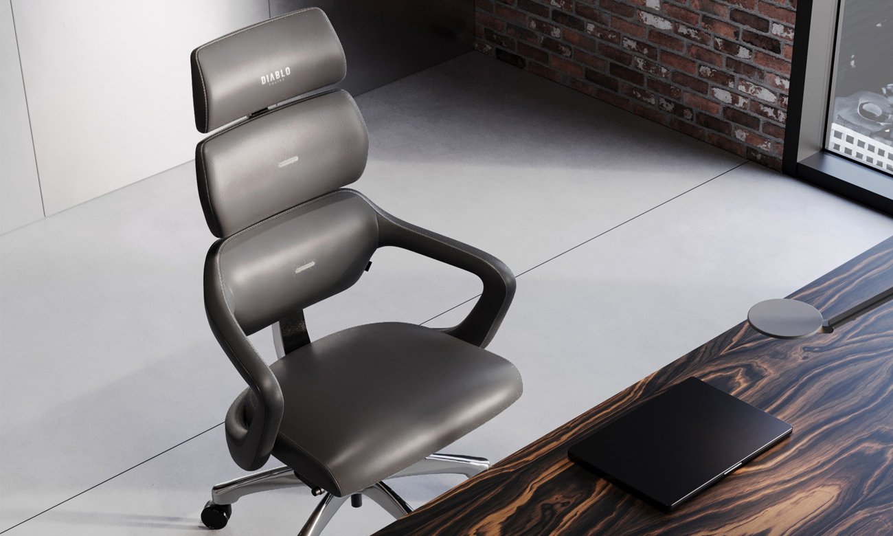 Fotel do gabinetu Diablo Chairs V-Modular Shadow Grey - Grafika lifestyle
