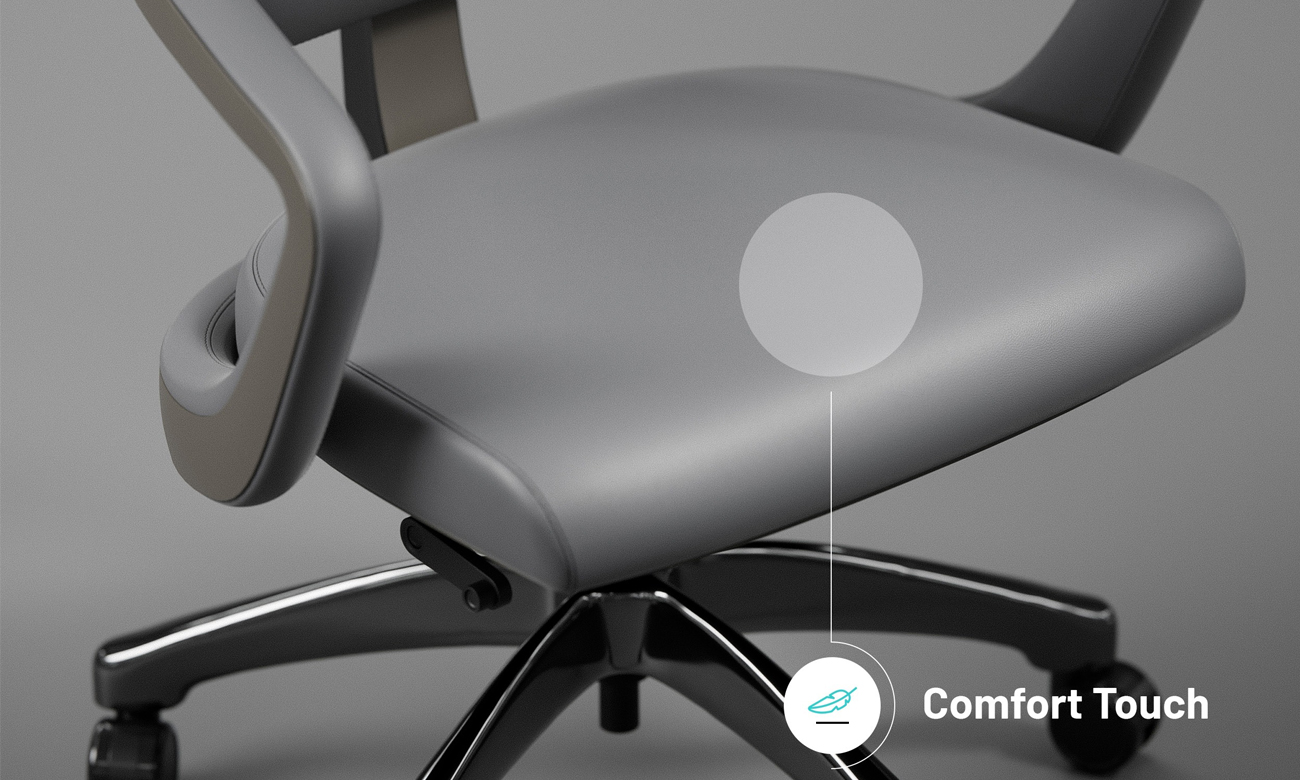 Fotel do gabinetu Diablo Chairs V-Modular Shadow Grey - Grafika lifestyle