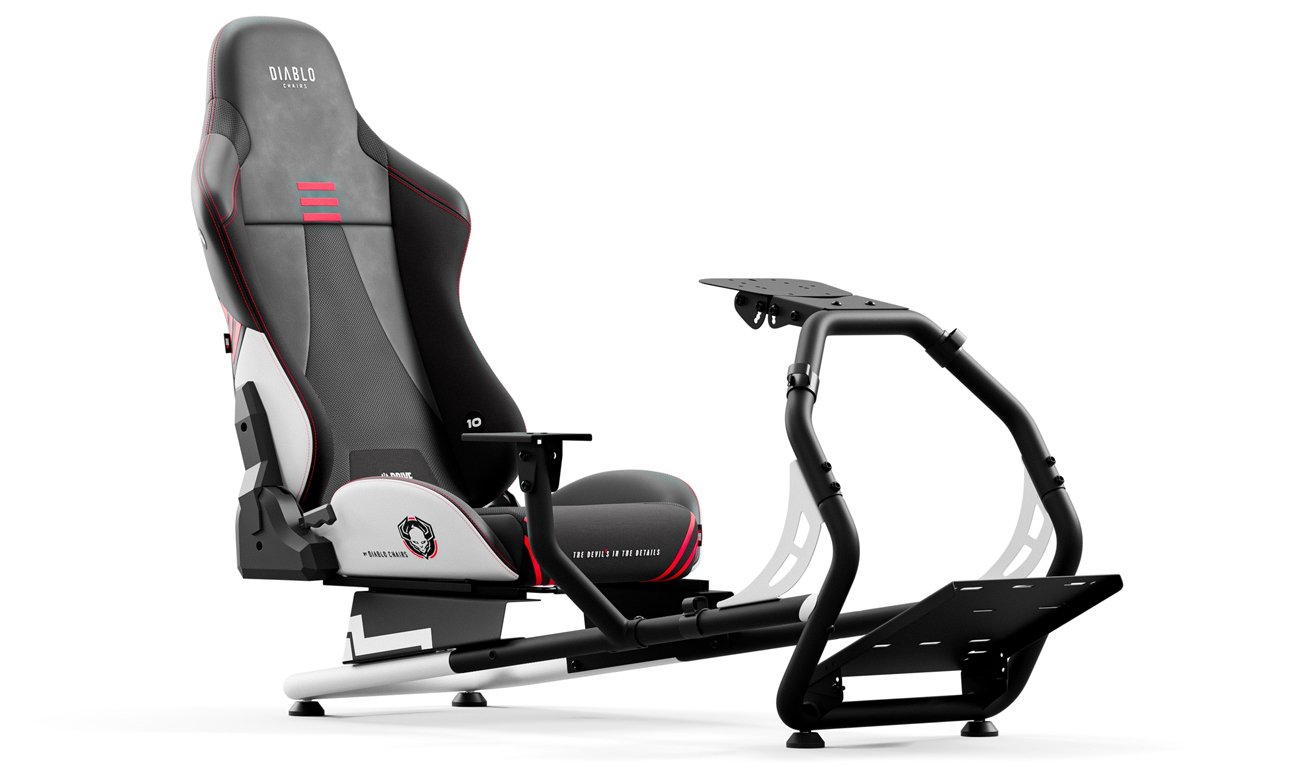 Fotel do grania na kierownicy Diablo Chairs X-Drive - Widok ogólny