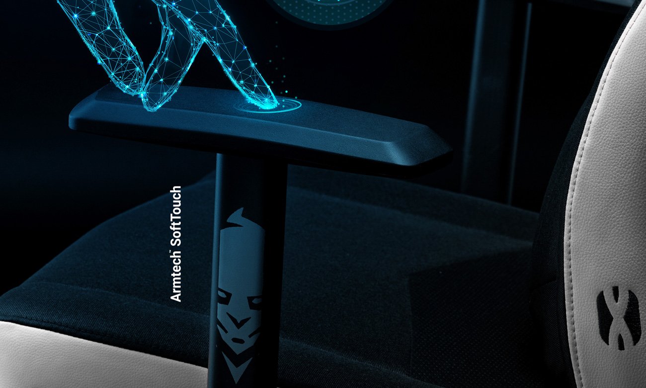 Fotel gamingowy Diablo Chairs X-Gamer 2.0 Czarno-biały - Grafika lifestyle