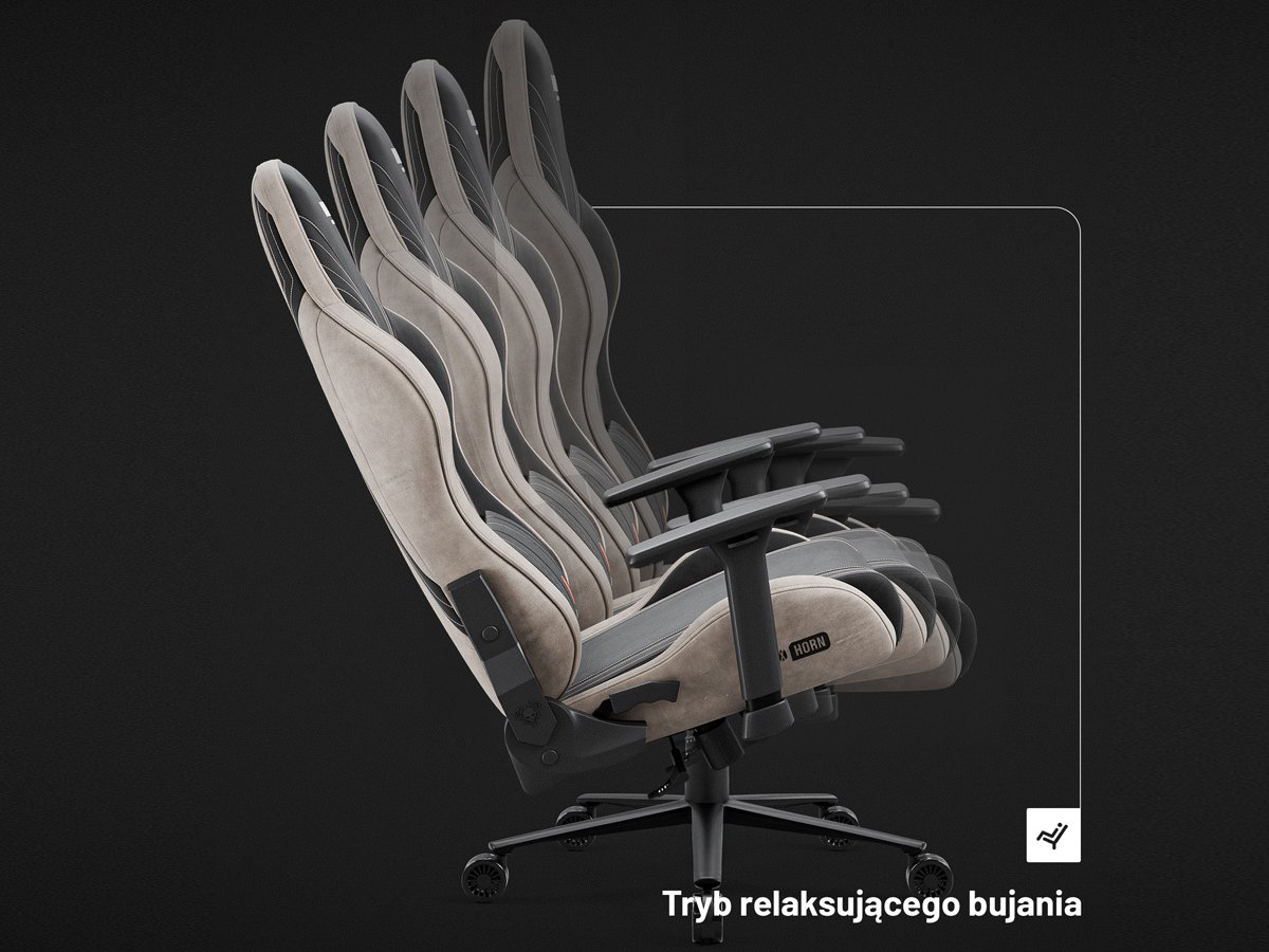 Diablo Chairs X-Horn 2.0 Normal Size Camel Black Tkanina - Wygoda pod Twoją kontrolą