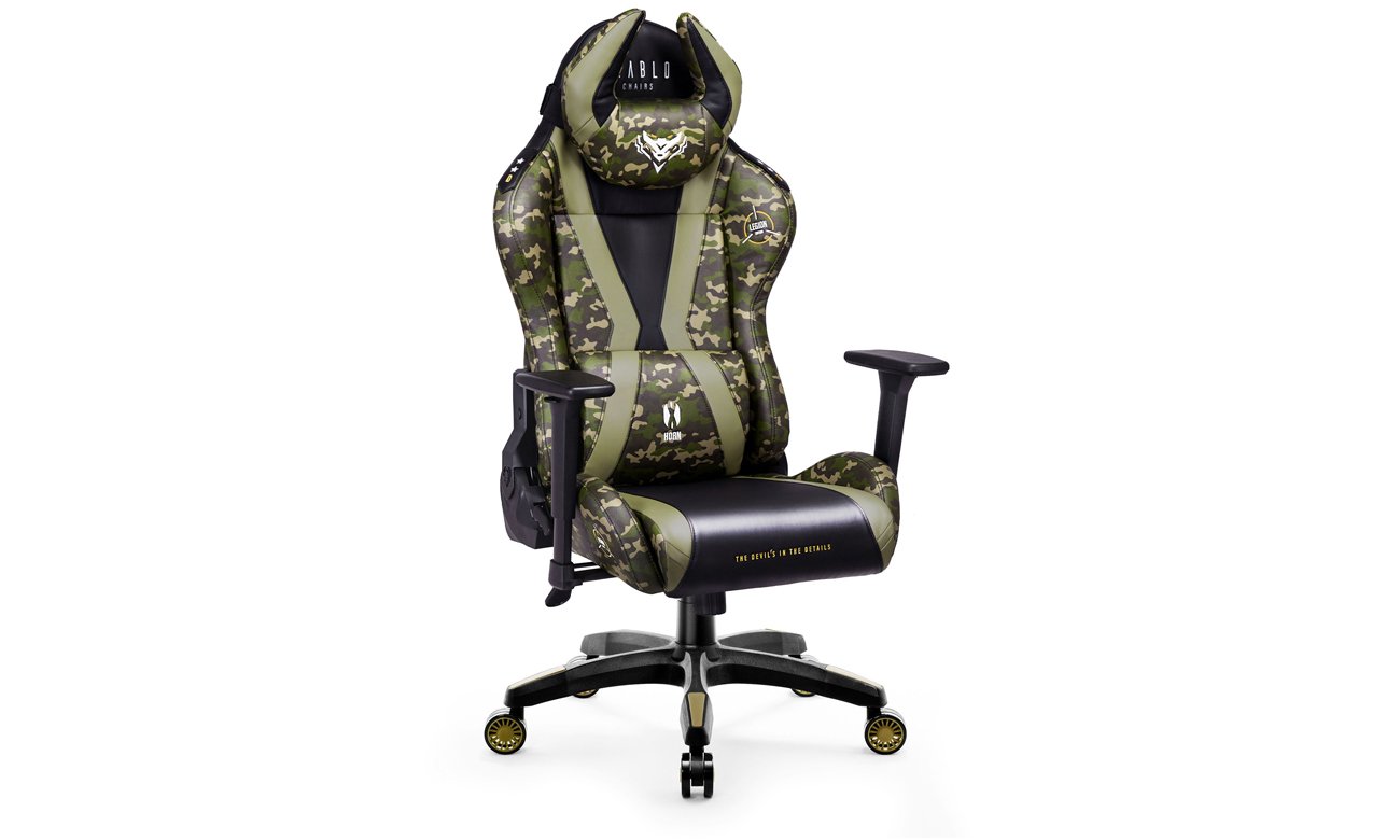 Fotel gamingowy Diablo Chairs X-Horn 2.0 Legion - Widok od przodu pod kątem