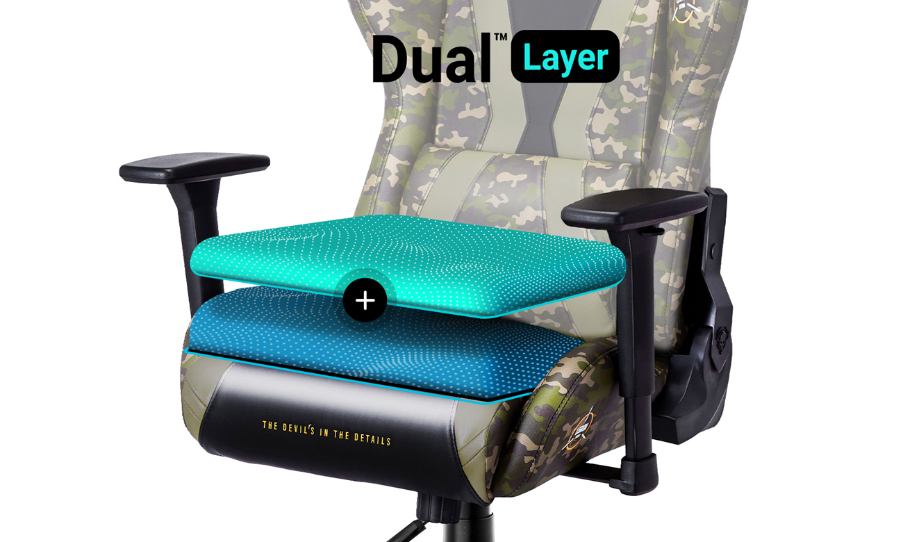 Fotel gamingowy Diablo Chairs X-Horn 2.0 Legion - Wygoda dzięki piance HR