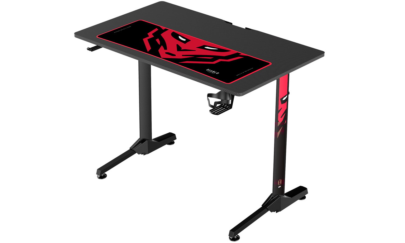 Biurko gamingowe Diablo Chairs X-Mate 1000 - Widok od przodu pod kątem