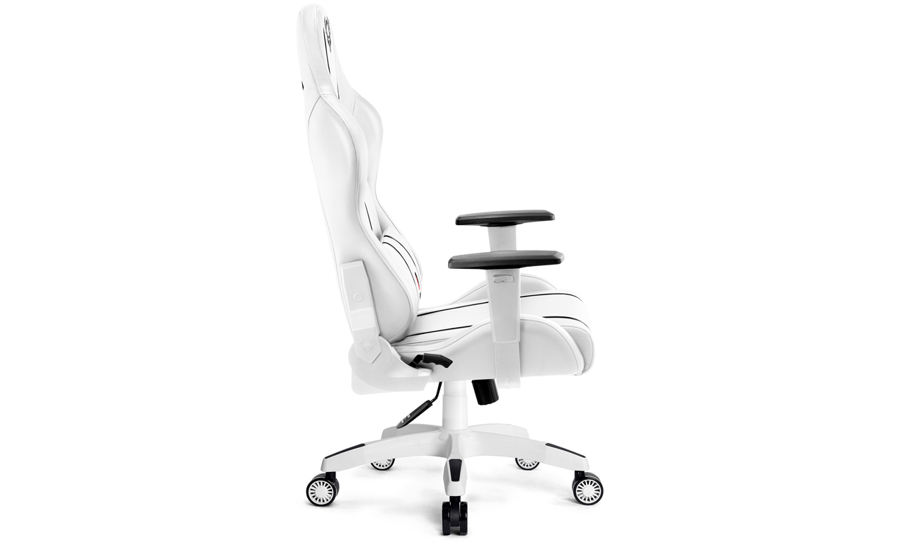 Fotel gamingowy Diablo Chairs X-One 2.0 Biało-czarny - Widok z boku