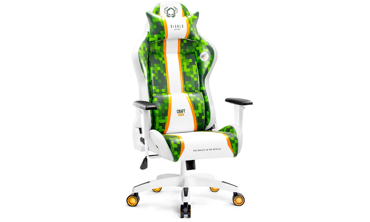 Fotel gamingowy Diablo Chairs X-One 2.0 Craft Edition - Widok od przodu pod kątem