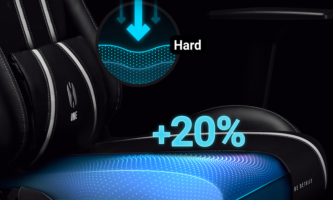 Fotel gamingowy Diablo Chairs X-One 2.0 Czarno-biały - Wygoda użytkowania