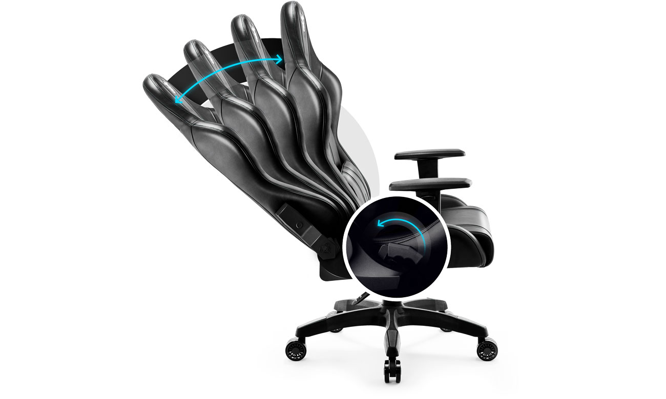 Diablo Chairs X-One 2.0 Kids Size czarny regulacja