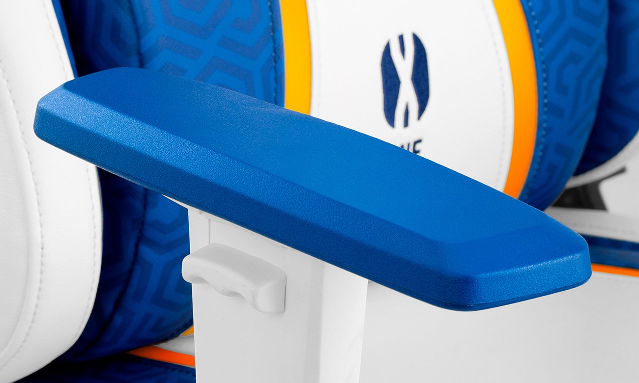 Fotel gamingowy Diablo Chairs X-One 2.0 King Size Aqua Blue - Podłokietniki z regulacją i regulacja wysokości