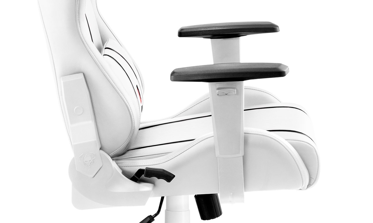 Fotel gamingowy Diablo Chairs X-One 2.0 King Size Biało-czarny - Podłokietniki z regulacją i regulacja wysokości