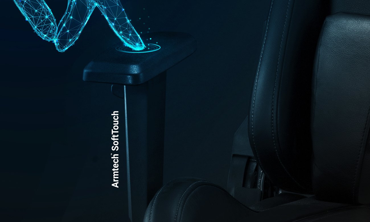 Fotel gamingowy Diablo Chairs X-One 2.0 King Size Czarny - Podłokietniki z regulacją i regulacja wysokości
