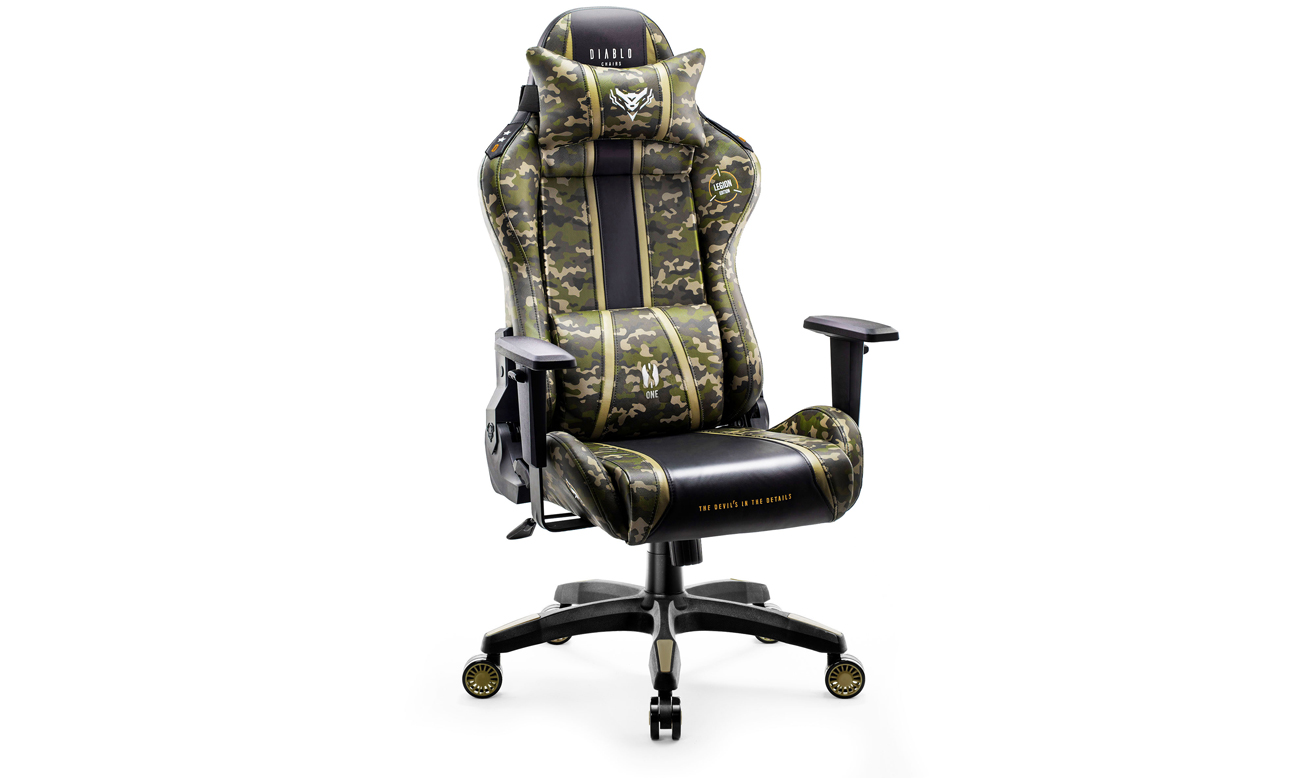 Fotel gamingowy Diablo Chairs  X-One 2.0 King Size Legion - Widok od przodu pod kątem