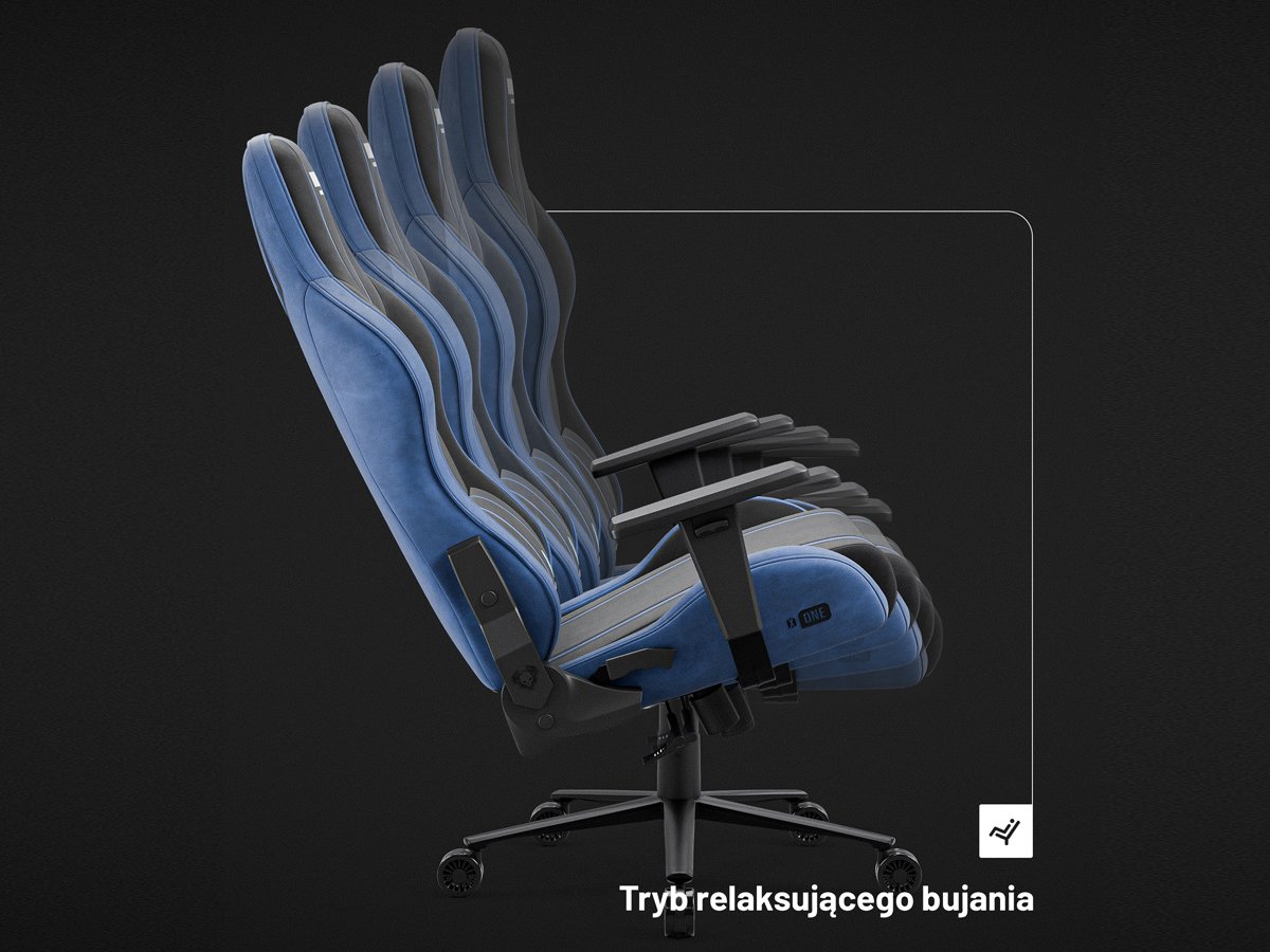 Diablo Chairs X-One 2.0 Normal Size Night Blue Tkanina - Dopasuj fotel do swoich potrzeb
