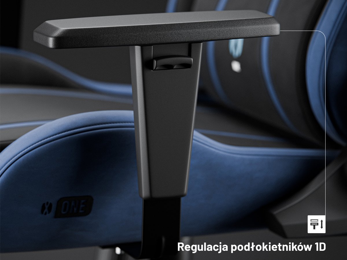 Diablo Chairs X-One 2.0 Normal Size Night Blue Tkanina - Regulowane podłokietniki