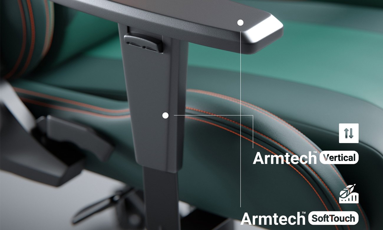 Fotel gamingowy Diablo Chairs X-One 2.0 World of Tanks - Podłokietniki Armtech