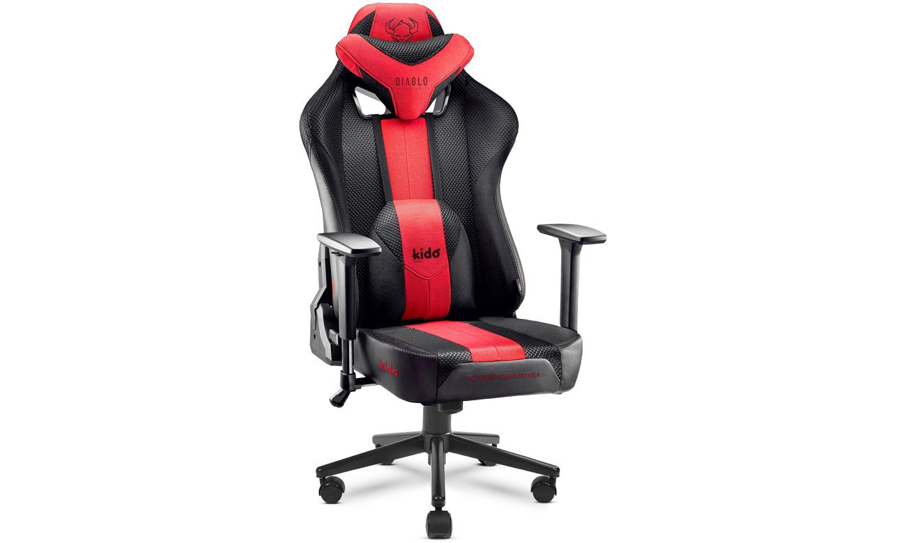 Fotel gamingowy Diablo Chairs X-Player 2.0 Kids antracytowo-karmazynowy