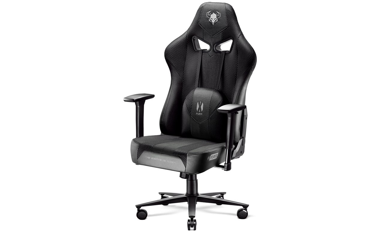 Fotel gamingowy Diablo Chairs X-Player 2.0 King Size Czarny - Widok od przodu pod kątem