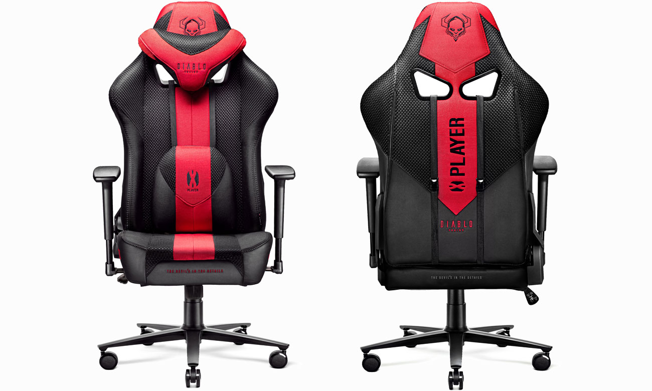 Fotel gamingowy Diablo Chairs X-Player 2.0 King Size antracytowo-karmazynowy