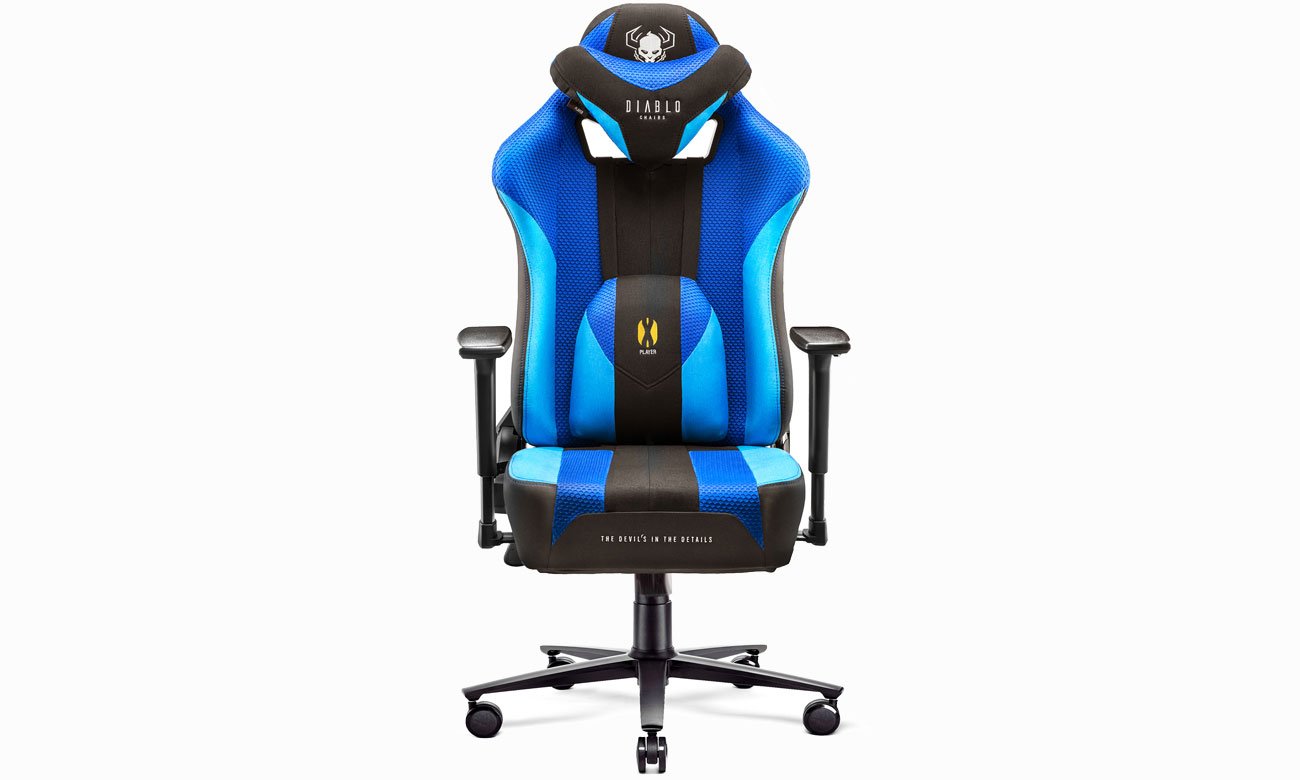 Diablo Chairs X-Player 2.0 Frost Black widok z przodu