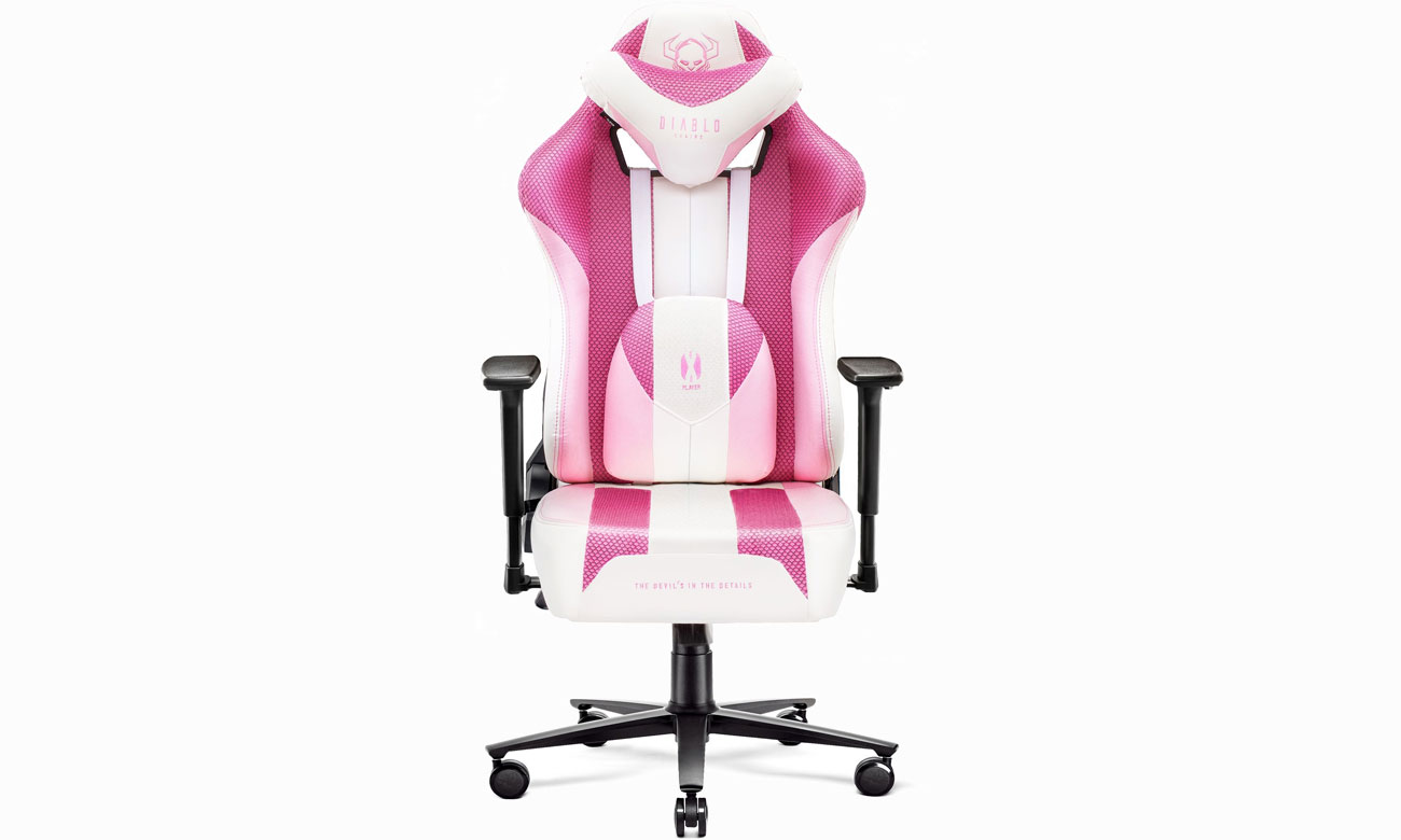 Diablo Chairs X-Player 2.0 Marshmalow Pink widok z przodu
