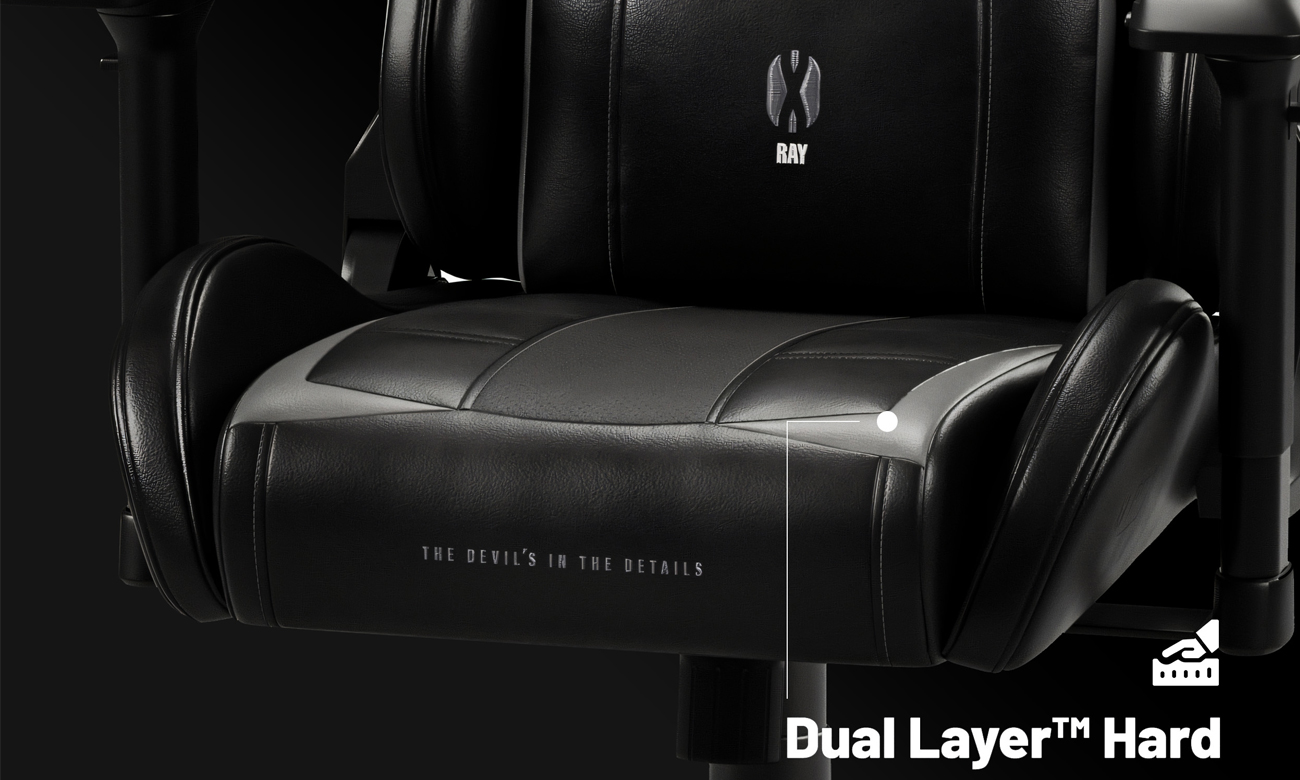 Fotel gamingowy Diablo Chairs X-Ray 2.0 Czarno-szary - Wygoda na najwyższym poziomie