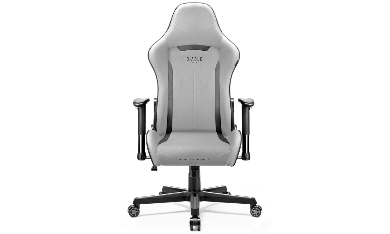 Fotel gamingowy Diablo Chairs X-ST4RTER Szary - Widok od przodu