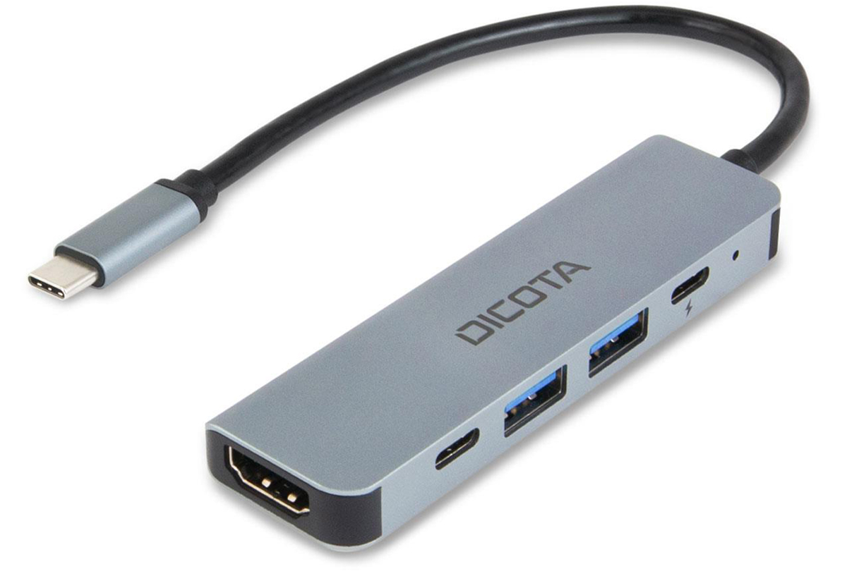 Dicota USB-C 5-in-1 Video Hub 4K PD 100W