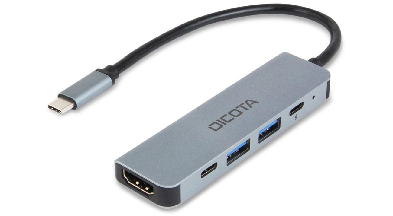 Dicota USB-C 5-in-1 Video Hub 4K PD 100W