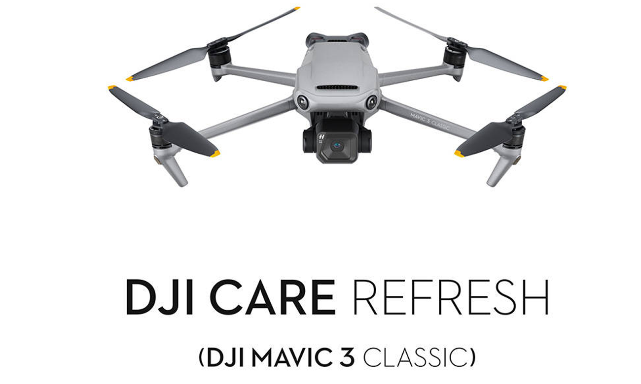 Dron DJI Mini 3 Classic - Widok od przodu pod kątem, widoczna kamera