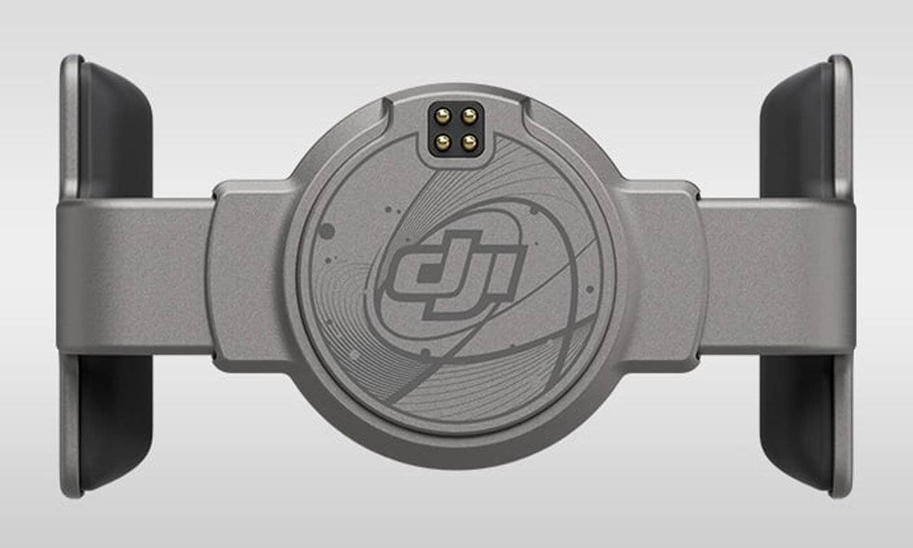 Magnetyczny uchwyt do telefonu DJI Osmo Mobile 7 - Widok od przodu, grafika z tłem