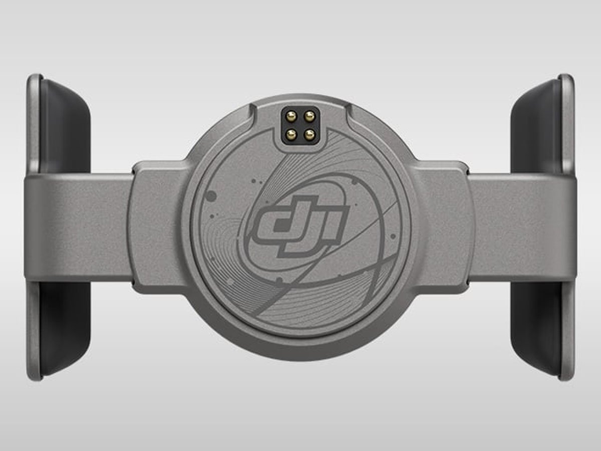 Magnetyczny uchwyt do telefonu DJI Osmo Mobile 7 - Widok od przodu, grafika z tłem