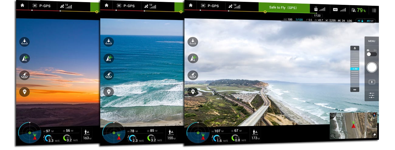 DJI Inspire 1 PRO aplikacja mobilna