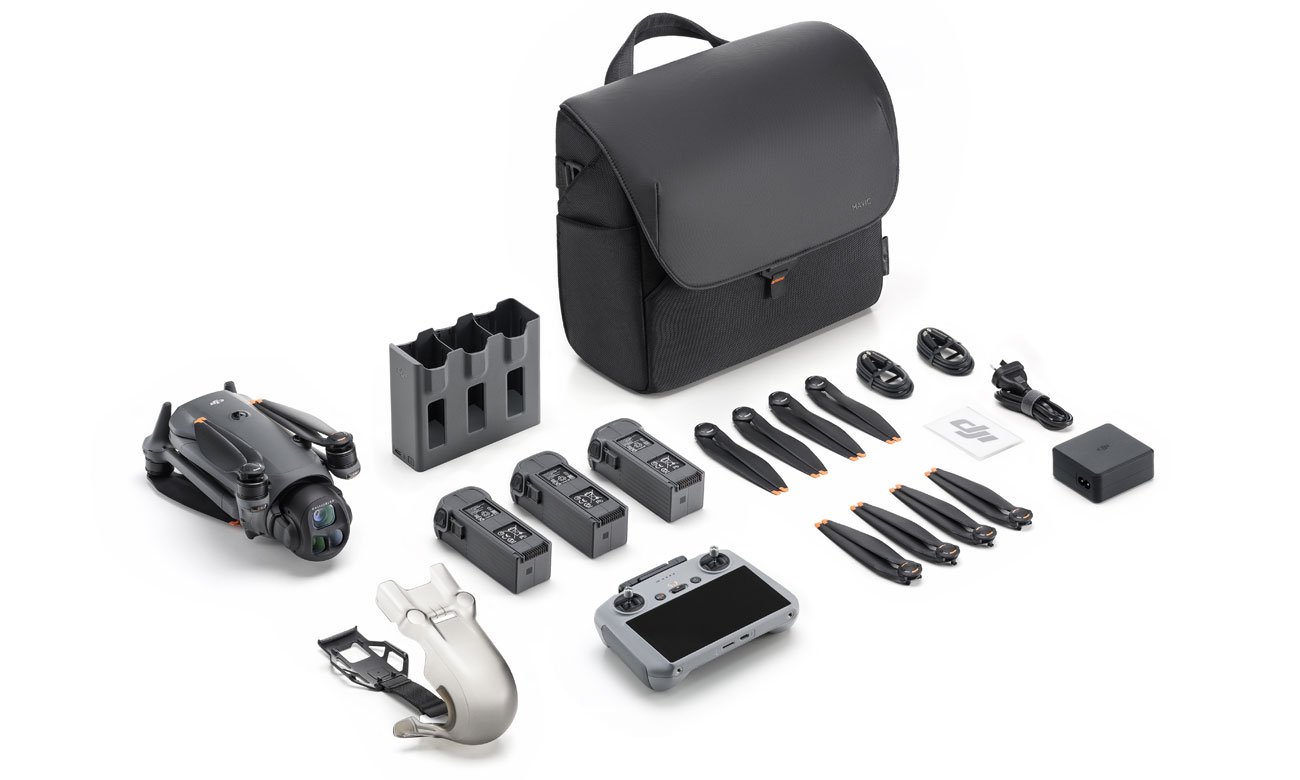 Zawartość zestawu DJI Mavic 4 Pro Fly More Combo z kontrolerem RC 2