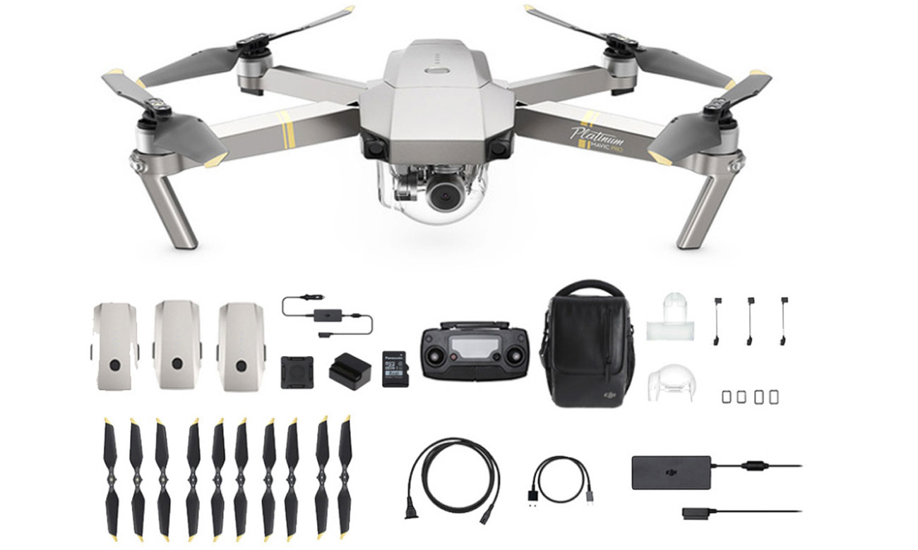 Zawartość zestawu DJI Mavic Pro Platinum Combo