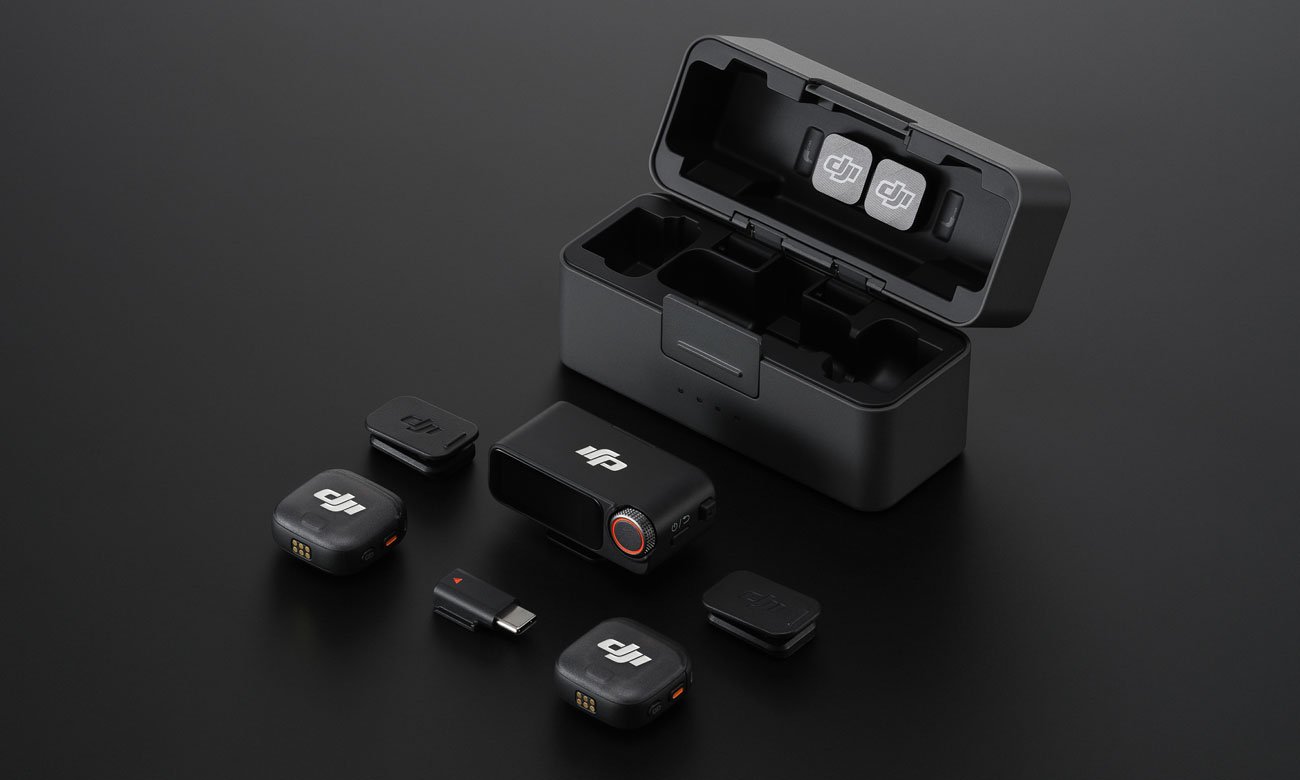 DJI Mic 3 (2 TX + 1 RX) - Grafika z tłem