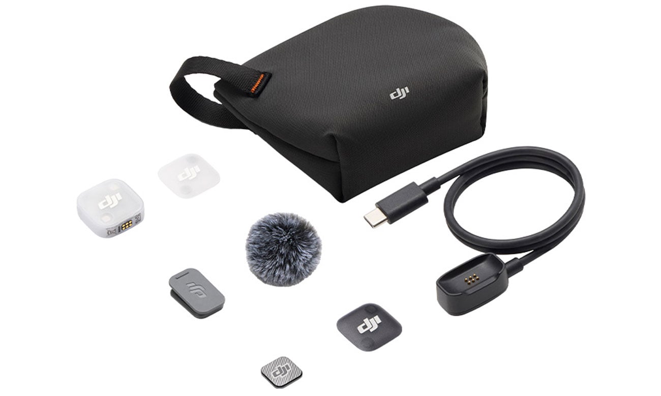 Zawartość DJI Mic Mini 2 (Nadajnik)