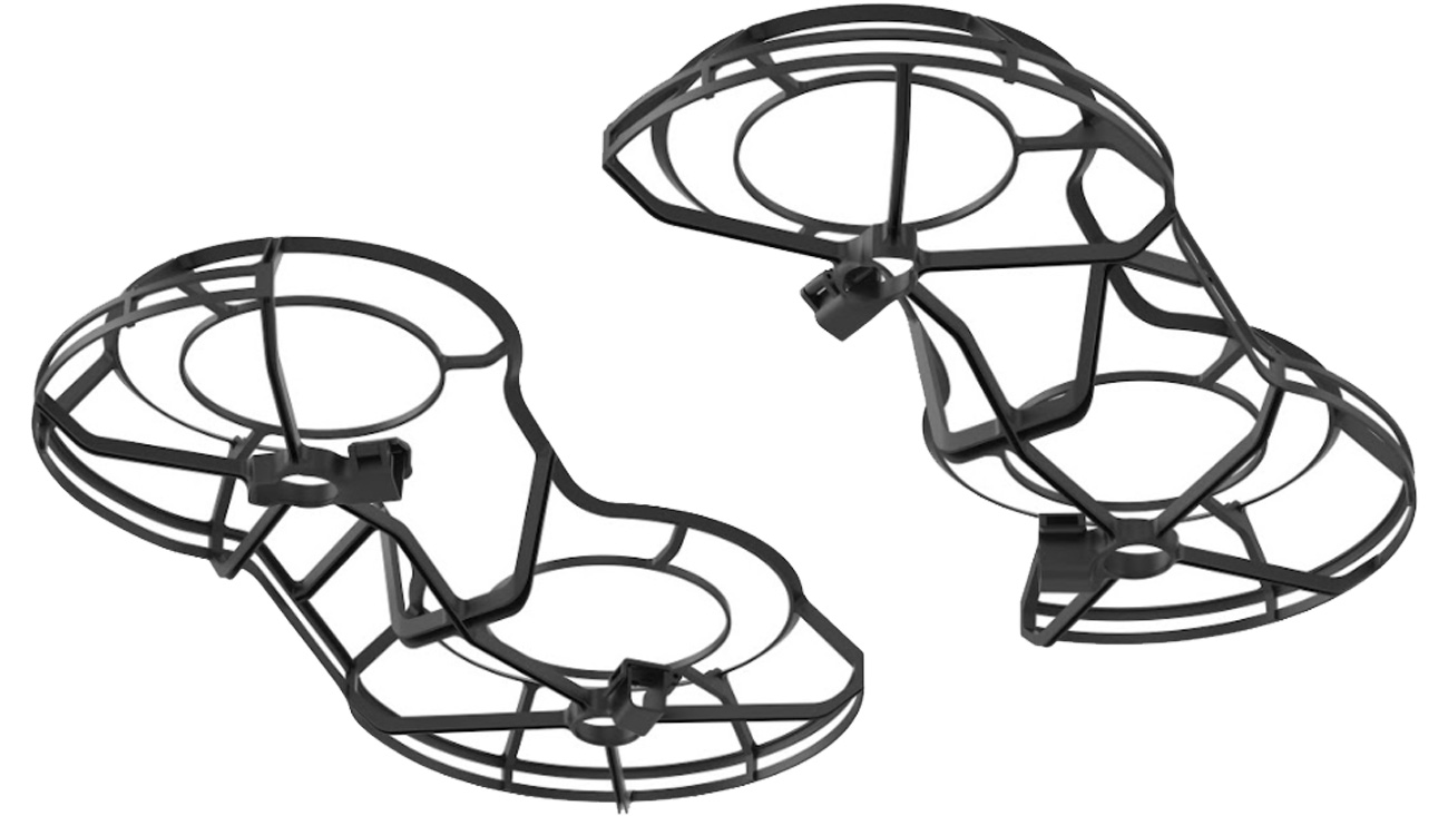 Osłony śmigieł do dronów DJI Mini 2 / Mini 2 SE / Mini 4K - Widok od dołu pod kątem